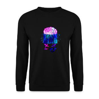 Brain Dead - Unisex Pullover - Schwarz - Vorne - Alina (178cm) & Michal (187cm)