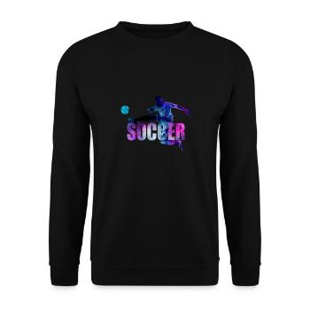 Soccer - Sweat-shirt Unisexe - noir - Devant - Alina (178cm) & Michal (187cm)