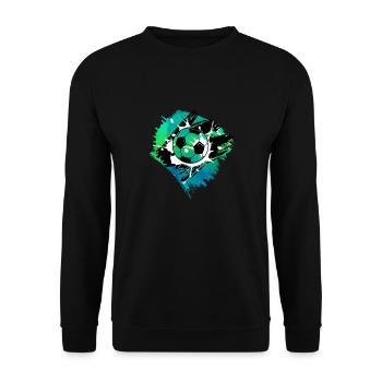 Football - Unisex Pullover - Schwarz - Vorne - Alina (178cm) & Michal (187cm)