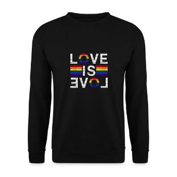 Gay pride - Unisex Sweatshirt - black - Front - Alina (178cm) & Michal (187cm)
