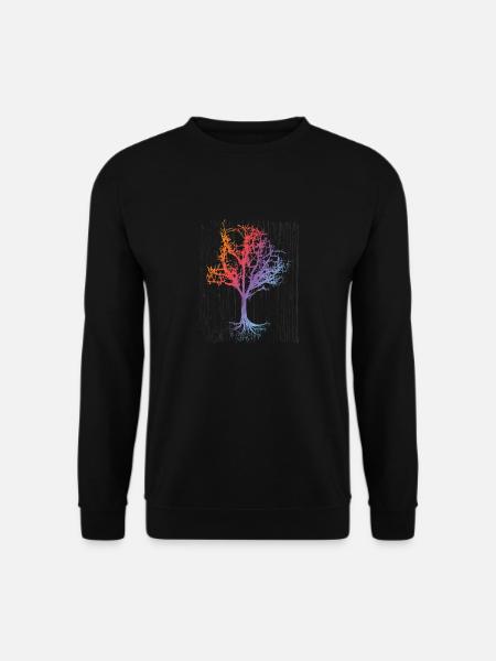 Rainbow Tree / Rainbow Tree - Unisex Sweatshirt - black