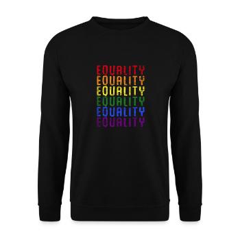 LGBT - Unisex Pullover - Schwarz - Vorne - Alina (178cm) & Michal (187cm)