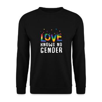 LGBT - Sweat-shirt Unisexe - noir - Devant - Alina (178cm) & Michal (187cm)