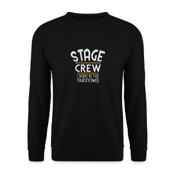 Stage crew, stage staff, roadie gift - Unisex Sweatshirt - black - Front - Alina (178cm) & Michal (187cm)