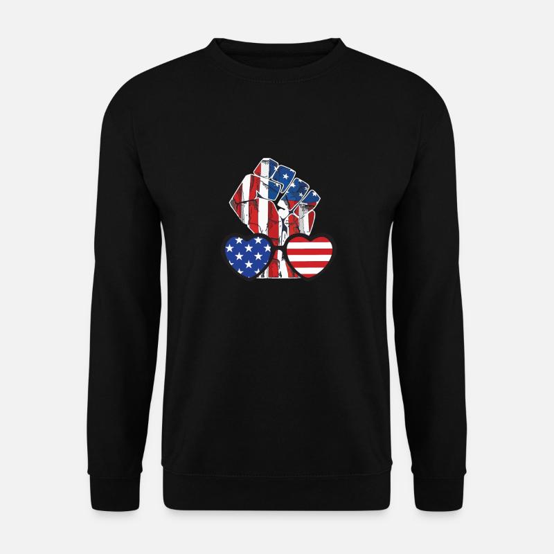 Amerika - Unisex Pullover - Schwarz