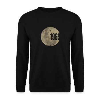50th Anniversary Apollo 11, 1969 Moon Landing - Unisex Sweatshirt - black - Front - Alina (178cm) & Michal (187cm)