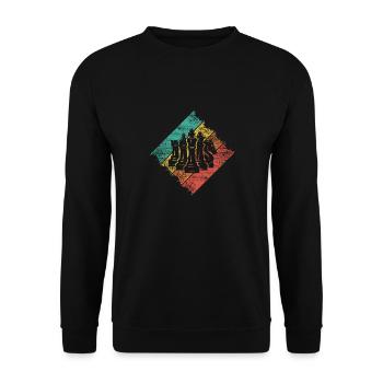 Schach - Unisex Pullover - Schwarz - Vorne - Alina (178cm) & Michal (187cm)