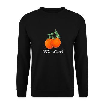oranges - Unisex Sweatshirt - black - Front - Alina (178cm) & Michal (187cm)
