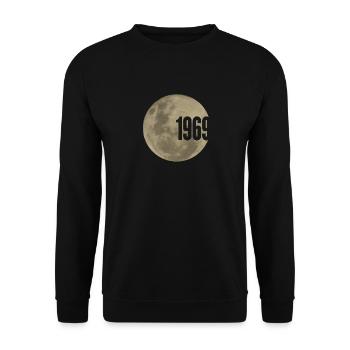50th Anniversary Apollo 11, 1969 Moon Landing - Unisex Sweatshirt - black - Front - Alina (178cm) & Michal (187cm)