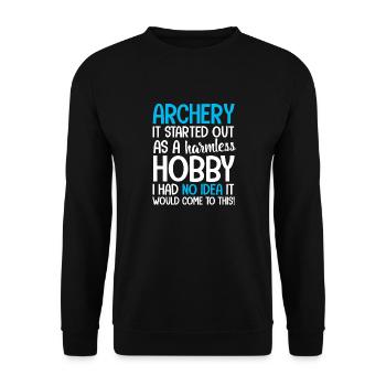 Archery Archery - Unisex Sweatshirt - black - Front - Alina (178cm) & Michal (187cm)