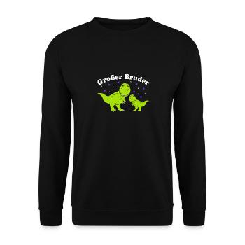 Bald Großer Bruder Ich Bin Großer Bruder - Unisex Pullover - Schwarz - Vorne - Alina (178cm) & Michal (187cm)