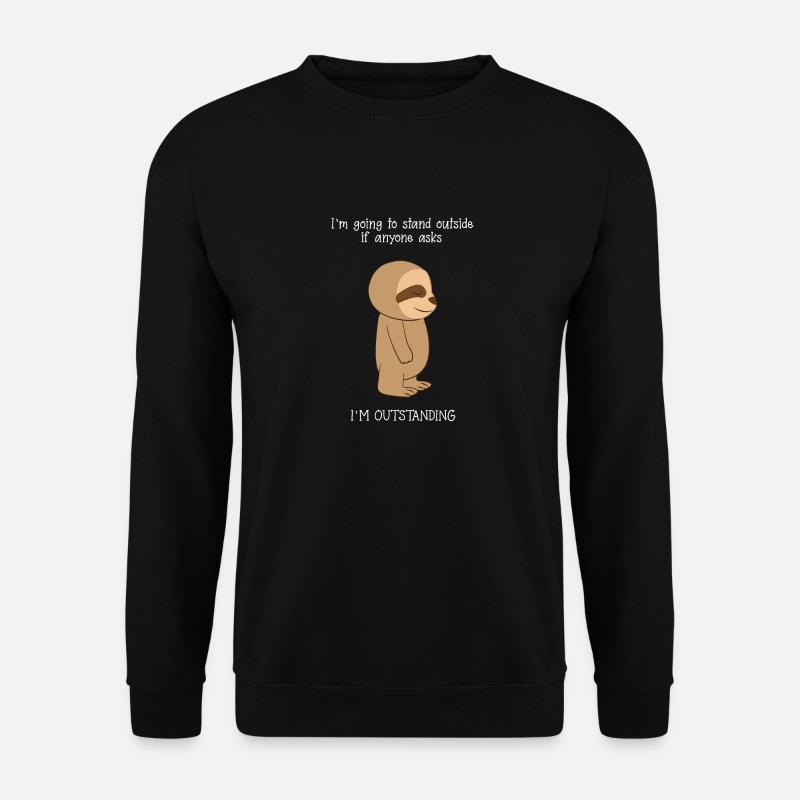 Sloth sloths - Sloth fan - Especially - Unisex Sweatshirt - black