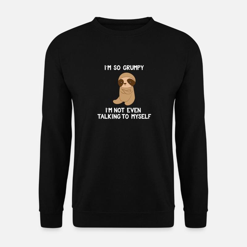 Sloth sloths - sloth fanatic - whimsy - Unisex Sweatshirt - black