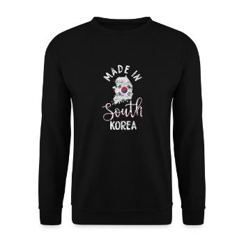 South Korea - Unisex Sweatshirt - black - Front - Alina (178cm) & Michal (187cm)