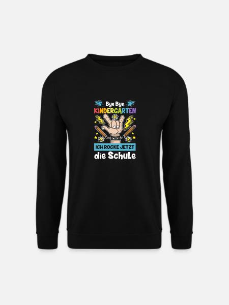 Bye Bye Kindergarten Ich Rock Jetzt Die Schule - Unisex Pullover - Schwarz