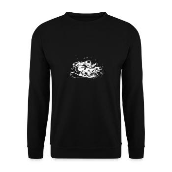 Snowboard snow pro winter fun holiday gift - Unisex Sweatshirt - black - Front - Alina (178cm) & Michal (187cm)