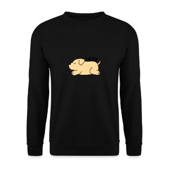 Chien cool - Sweat-shirt Unisexe - noir - Devant - Alina (178cm) & Michal (187cm)