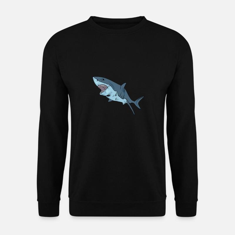 Shark Haifisch - Unisex Pullover - Schwarz