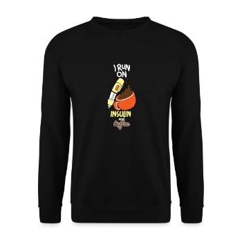 Lustiges diabetes shirt - Unisex Pullover - Schwarz - Vorne - Alina (178cm) & Michal (187cm)