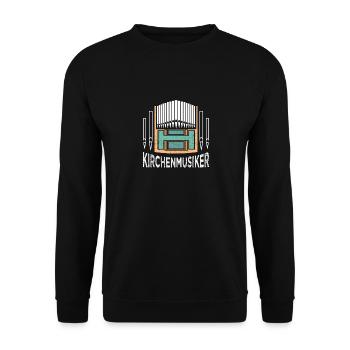 Cooles Kirchenmusiker Chor T-Shirt Spruch Design - Unisex Pullover - Schwarz - Vorne - Alina (178cm) & Michal (187cm)