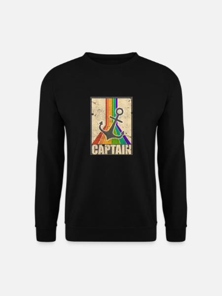 Kapitän Retro Style Anker Vintage - Unisex Pullover - Schwarz