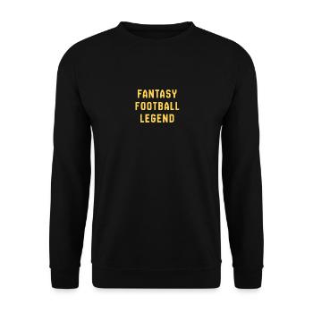 Fantasy Football Legend - Unisex Sweatshirt - black - Front - Alina (178cm) & Michal (187cm)