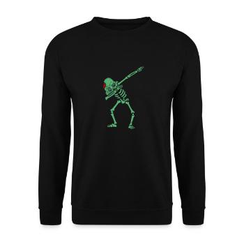Tupfer Zombie - Unisex Pullover - Schwarz - Vorne - Alina (178cm) & Michal (187cm)