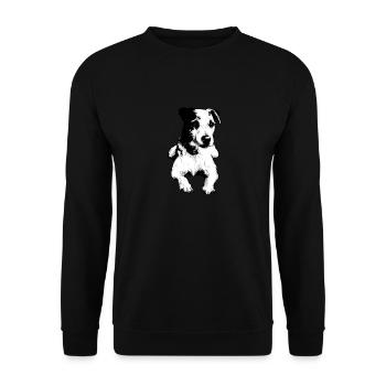 Parson Russell Terrier Jack Russell - Unisex Pullover - Schwarz - Vorne - Alina (178cm) & Michal (187cm)