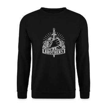 Frères frères cohésion frères et soeurs - Sweat-shirt Unisexe - noir - Devant - Alina (178cm) & Michal (187cm)