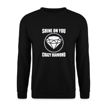 Brillez sur vous diamant fou - Sweat-shirt Unisexe - noir - Devant - Alina (178cm) & Michal (187cm)