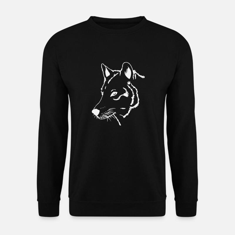 wolf - Unisex Sweatshirt - black