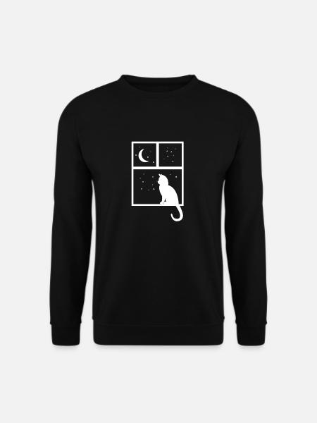 cat - Unisex Sweatshirt - black