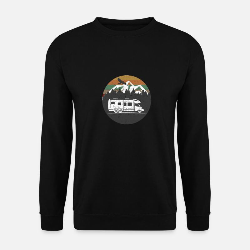 Motorhome Camping Camper - Unisex Pullover - Schwarz