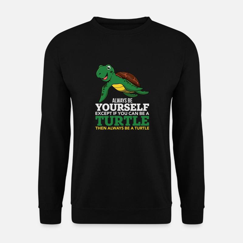 Lustige Schildkröte ist immer Sie selbst Kindergeschenk - Unisex Pullover - Schwarz