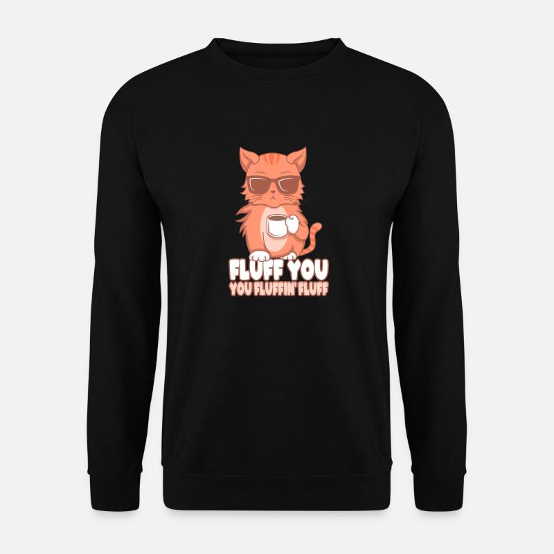 Katze, cat - Unisex Pullover - Schwarz