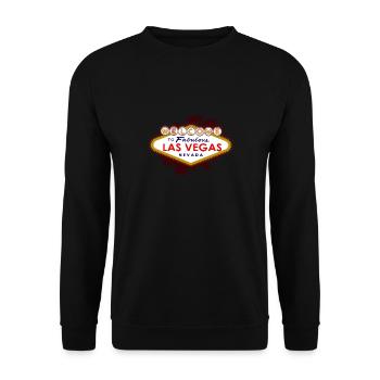 Las Vegas - Unisex Pullover - Schwarz - Vorne - Alina (178cm) & Michal (187cm)