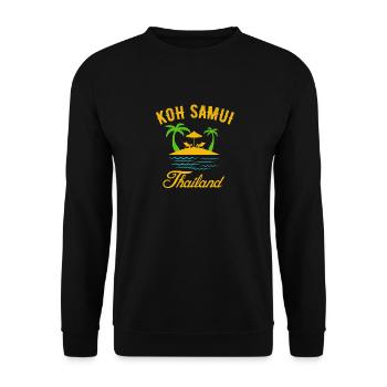 Koh Samui for Thailand vacationers - Unisex Sweatshirt - black - Front - Alina (178cm) & Michal (187cm)
