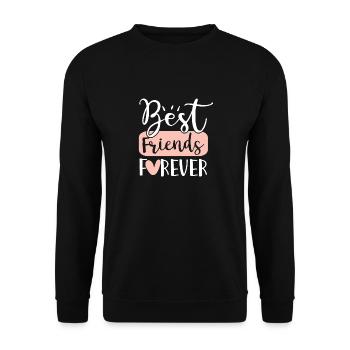 Meilleurs amis pour toujours - Sweat-shirt Unisexe - noir - Devant - Alina (178cm) & Michal (187cm)