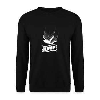Saut en parachute saut en chute libre - Sweat-shirt Unisexe - noir - Devant - Alina (178cm) & Michal (187cm)