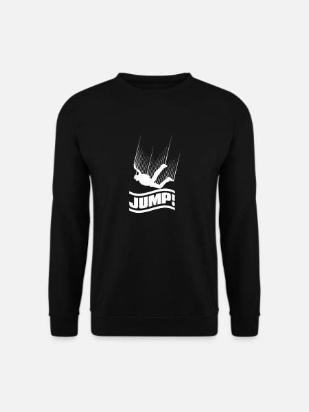 Skydive Skydiving Paraglider Freefall Jump - Unisex Sweatshirt - black