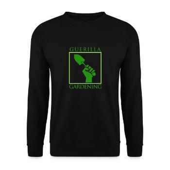 Guerrilla Gardening bombs bomb gift - Unisex Sweatshirt - black - Front - Alina (178cm) & Michal (187cm)