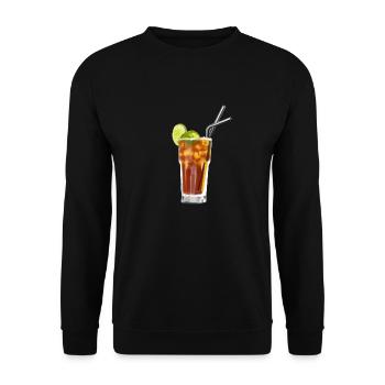Long Island ice tea cocktail long drink gift - Unisex Sweatshirt - black - Front - Alina (178cm) & Michal (187cm)