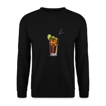 Long Island ice tea cocktail long drink gift - Unisex Sweatshirt - black - Front - Alina (178cm) & Michal (187cm)