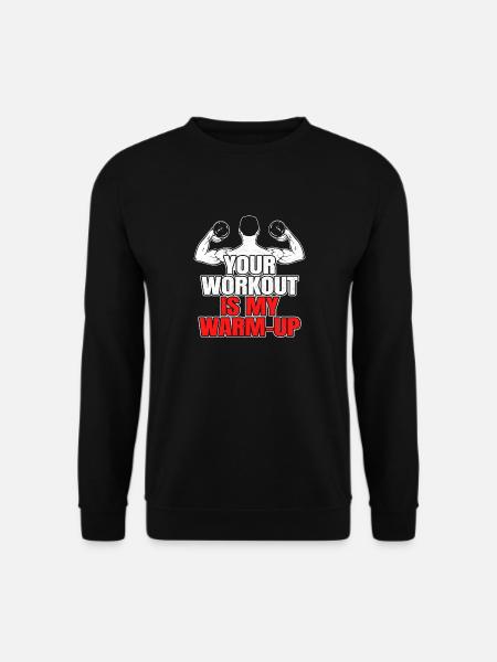 Muskelmann Bodybuilding Kraftsportler Geschenk - Unisex Pullover - Schwarz