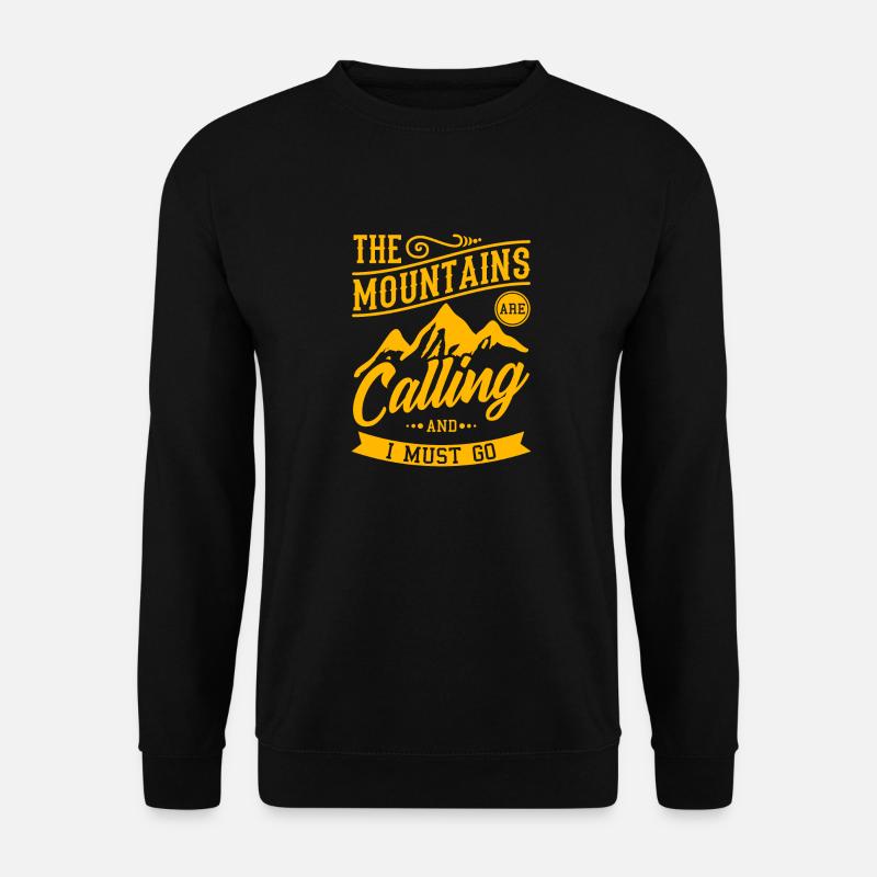 montagnes - Sweat-shirt Unisexe - noir
