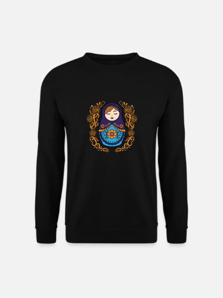 Matryoshka Matryoshka Russian doll Russia - Unisex Sweatshirt - black