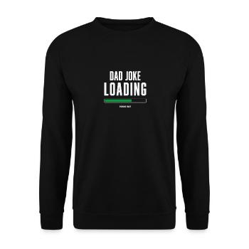 Papa Witz Laden, Vatertagsgeschenk für ihn - Unisex Pullover - Schwarz - Vorne - Alina (178cm) & Michal (187cm)