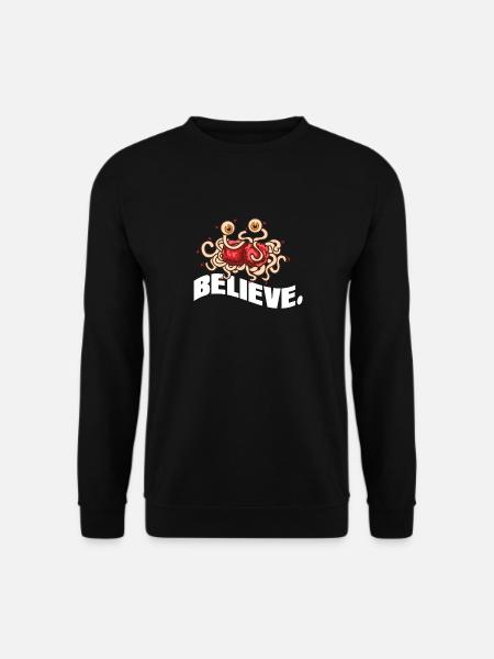 Spaghettimonster Pastafarianismus Pastafari - Unisex Pullover - Schwarz