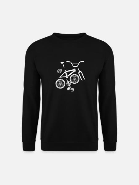 Fixie Fahrrad Handwerker Design - Unisex Pullover - Schwarz