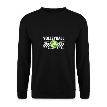 Volleyball Geschenk Team Sport Fan - Unisex Pullover - Schwarz - Vorne - Alina (178cm) & Michal (187cm)